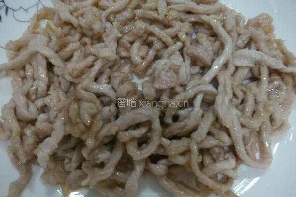 蒜苔肉丝的做法图解4