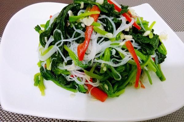 菠菜拌粉丝的做法图解9