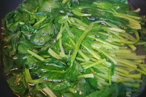 菠菜拌粉丝的做法图解3