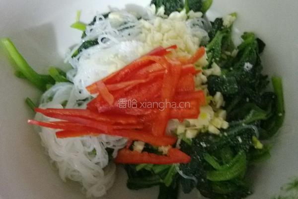 菠菜拌粉丝的做法图解7