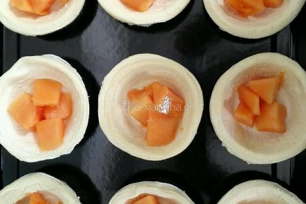 木瓜红枣蛋挞的做法图解2