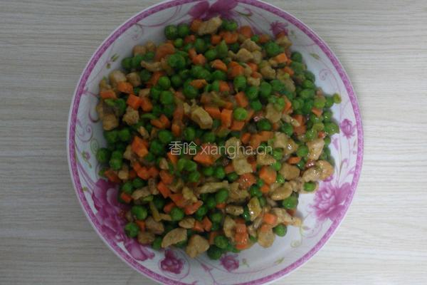 豌豆粒炒肉丁