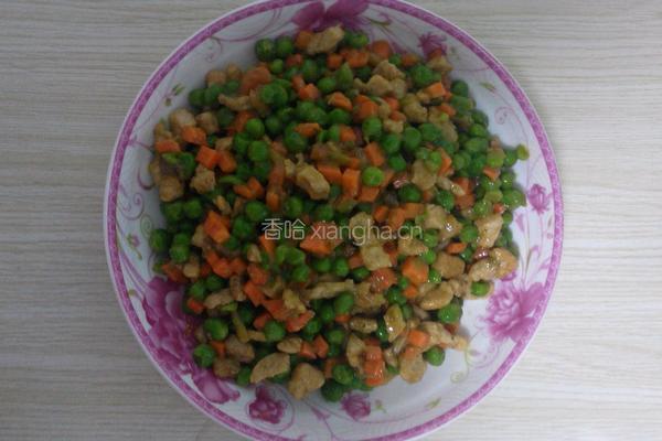豌豆粒炒肉丁的做法图解3