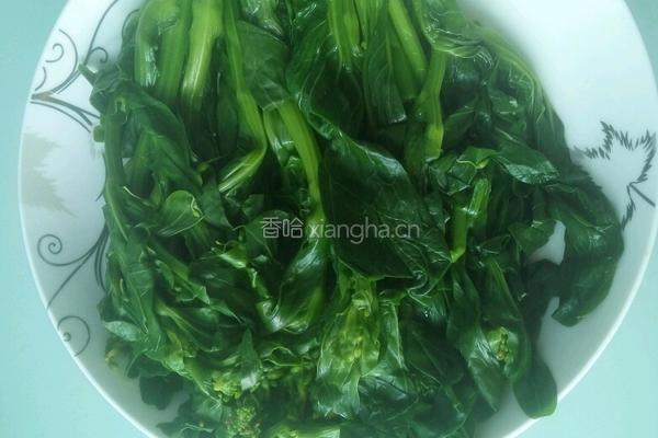 蒜蓉菜苔的做法图解2