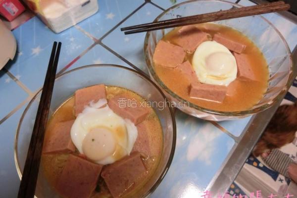 荷包蛋厚切午餐肉辛辣面的做法图解14