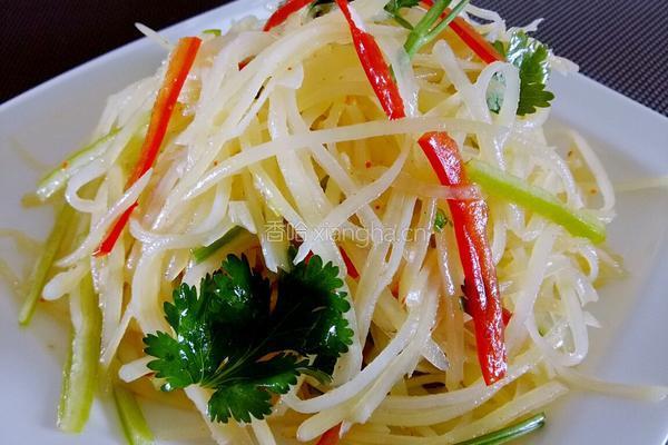 花椒油炝拌土豆丝的做法图解9