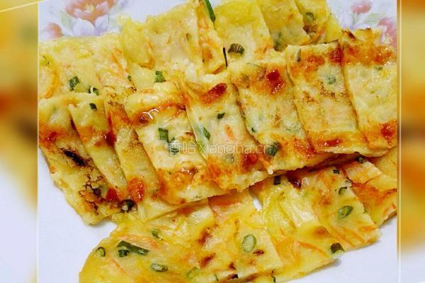 胡萝卜煎饼的做法图解5