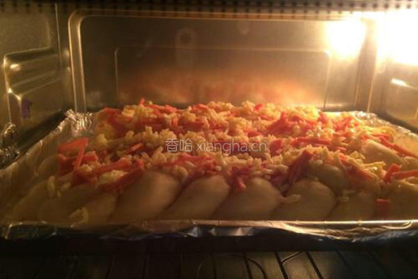 香辣芝士火腿面包的做法图解17