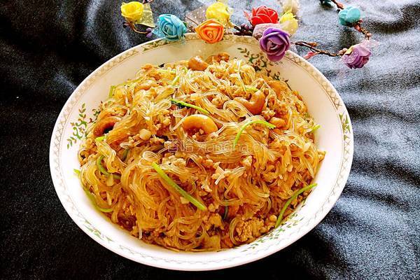 肉末腰果捞粉丝的做法图解14
