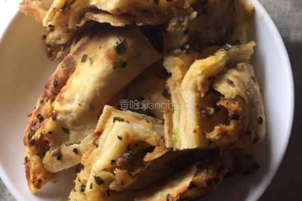 腊肉小葱千层饼的做法图解8