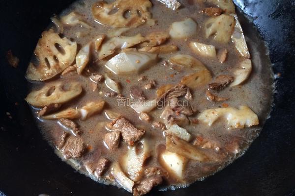 莲藕烧肉的做法图解6