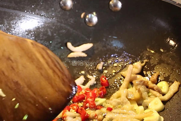 香辣扁豆丝的做法图解3