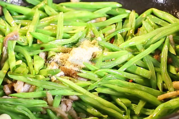 香辣扁豆丝的做法图解4