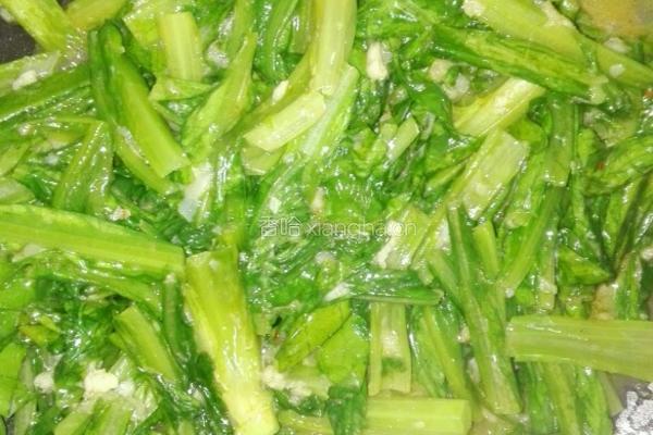 蒜蓉油麦菜的做法图解4