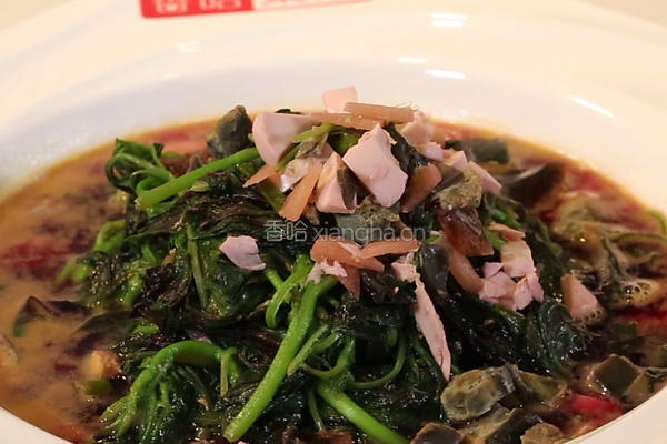 蒜子煮红苋菜的做法图解7