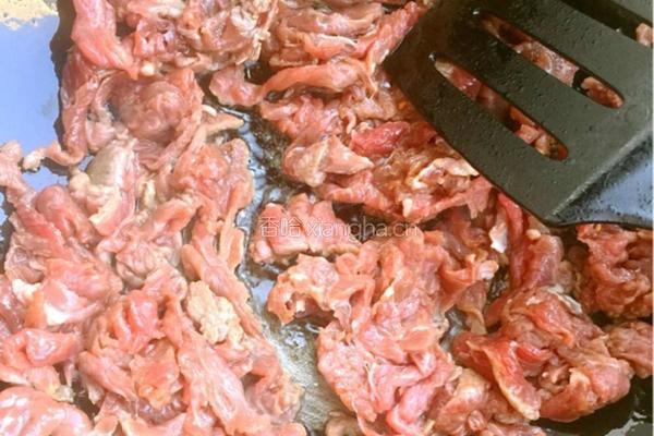 小炒牛肉的做法图解4