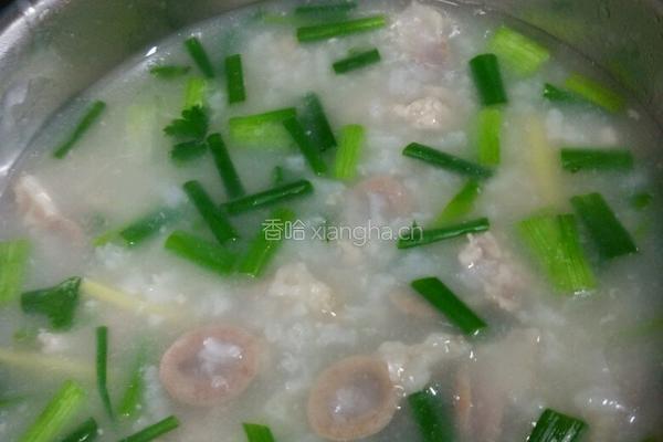 粉肠肉末粥的做法图解6