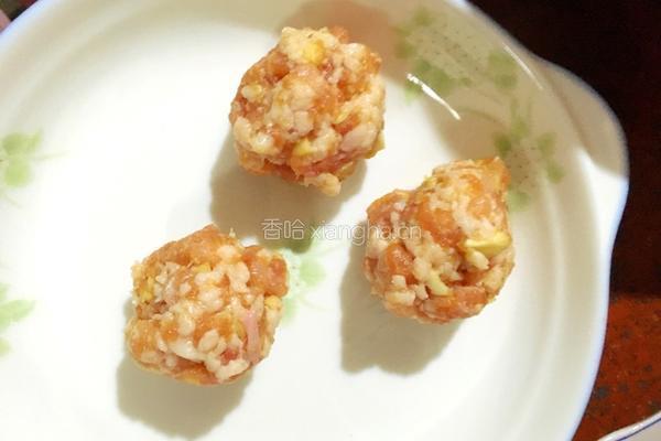 炸蒜蓉丸子的做法图解6
