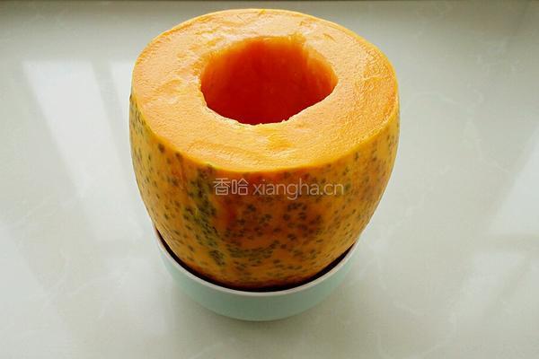 木瓜椰奶冻的做法图解5