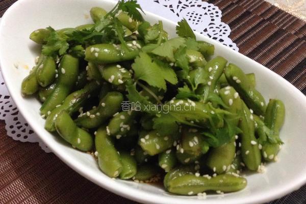 爽口红油毛豆的做法图解5