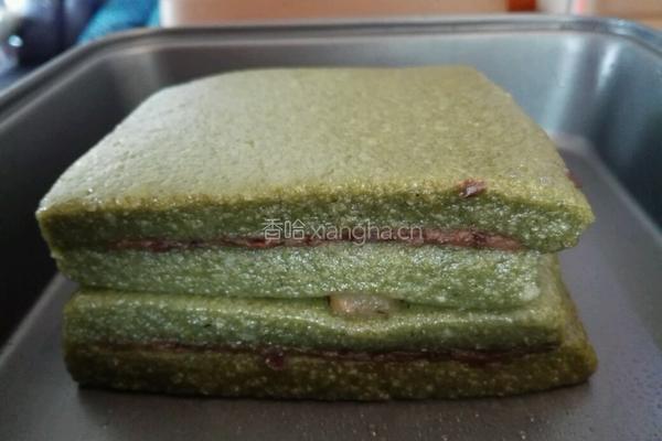 面包机低糖艾草糯米糕(全糯米青团双豆馅)的做法图解12
