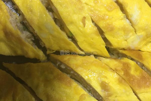 肉馅蛋卷的做法图解8