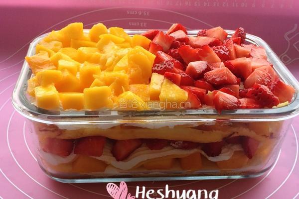 千层水果盒子蛋糕的做法图解7