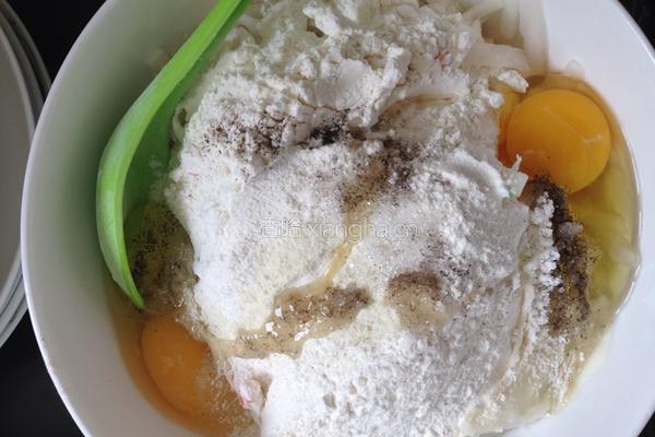 萝卜丝煎饼的做法图解4
