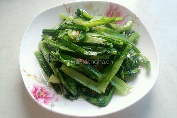 清炒油麦菜的做法图解7