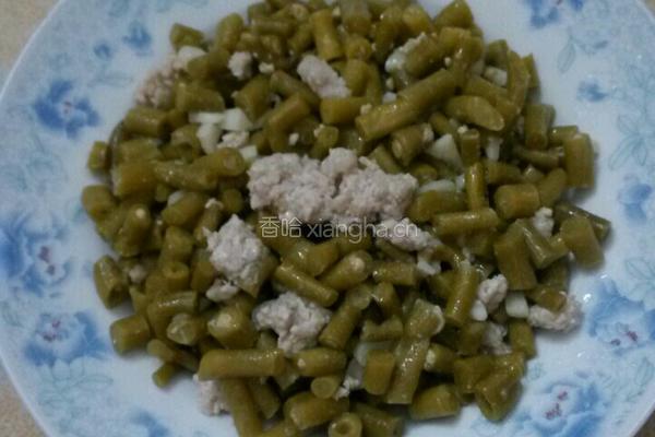 酸豆角炒肉末的做法图解6