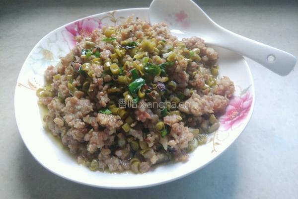 酸豆角炒肉末的做法图解9
