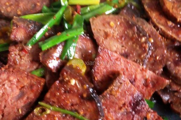 蒜苗血豆腐的做法图解4