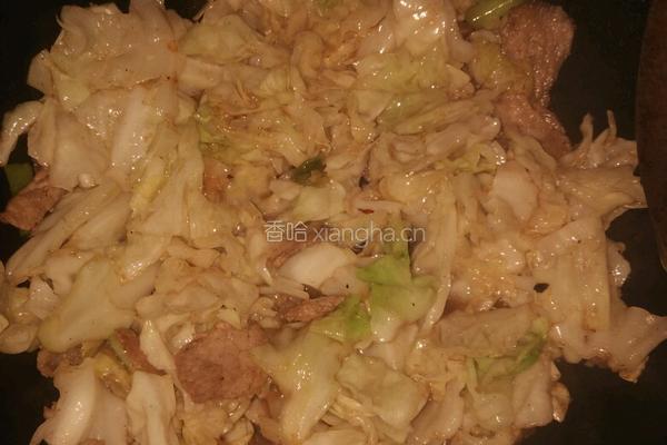 爆炒圆白菜的做法图解4
