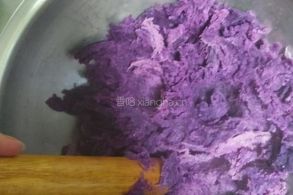 糯米紫薯饼的做法图解2