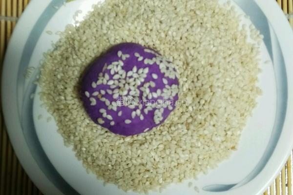 糯米紫薯饼的做法图解6