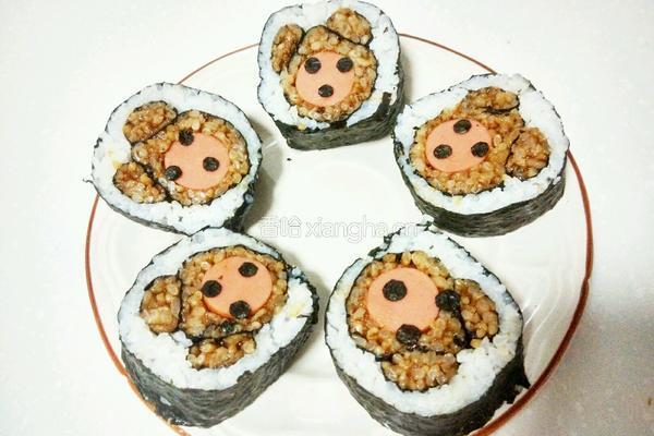 萌萌哒小熊寿司的做法图解6