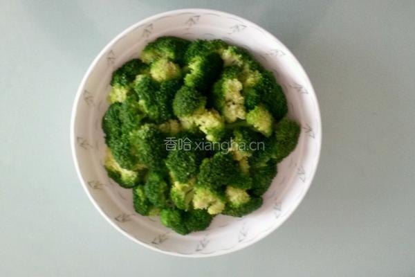 白灼西兰花的做法图解1