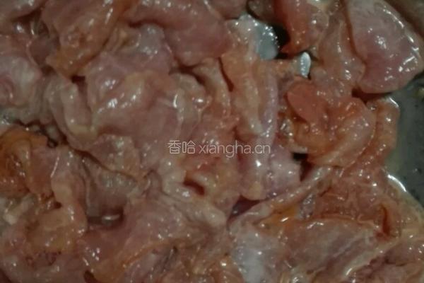 长豆炒肉片的做法图解1