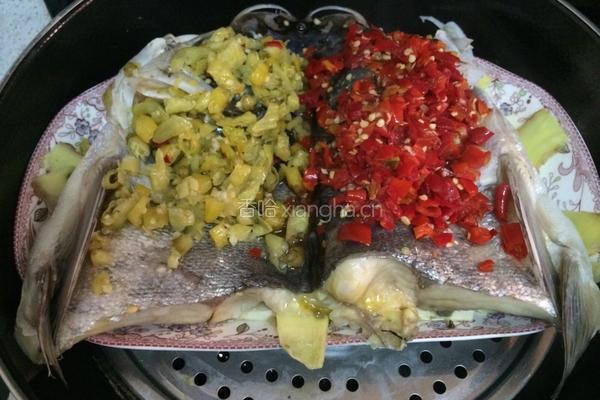 豆腐剁椒鱼头的做法图解4