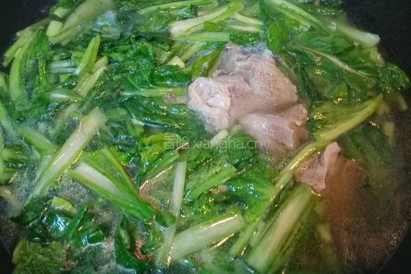 小白菜汤的做法图解4