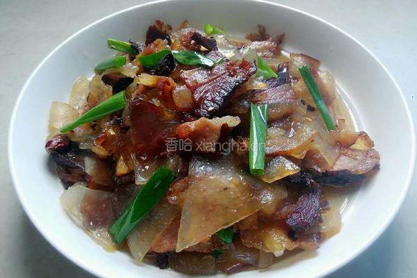 苕皮炒腊肉的做法图解11