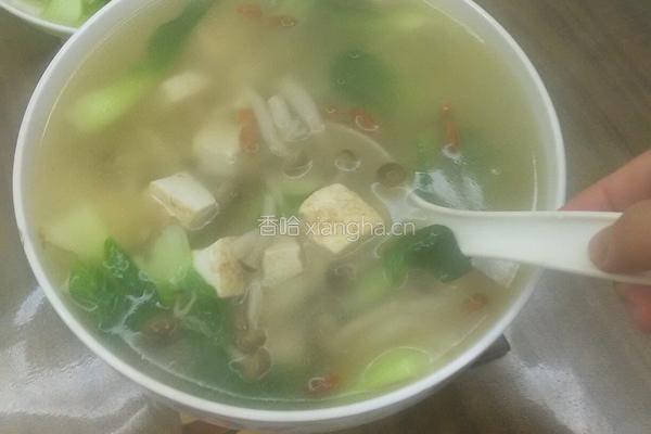 蟹味菇鲜菜汤的做法图解9