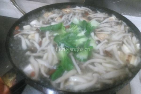 蟹味菇鲜菜汤的做法图解8