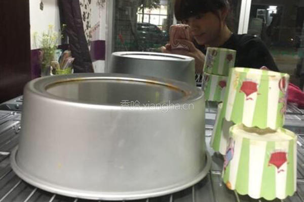 菠菜戚风蛋糕的做法图解12