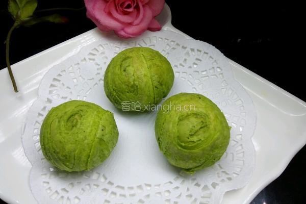 翡翠莲蓉蛋黄酥的做法图解23