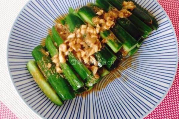 蒜香麻酱黄瓜条的做法图解8