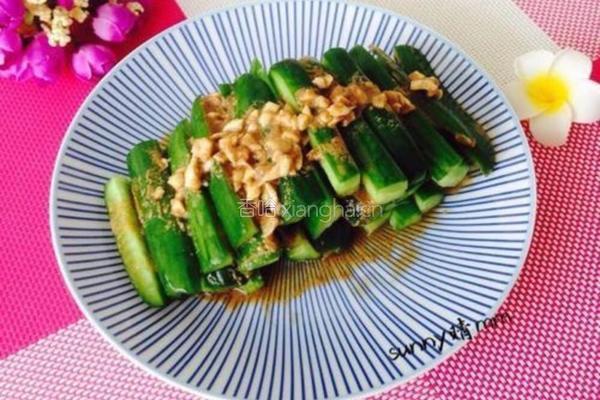 蒜香麻酱黄瓜条的做法图解9