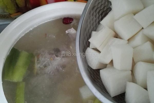 萝卜脊骨汤的做法图解7