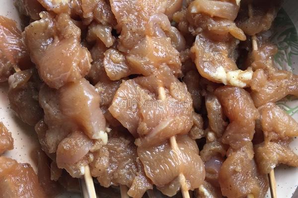 电饼铛烤鸡肉串的做法图解6