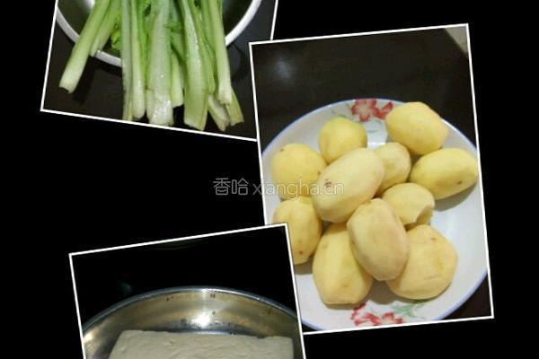 小白菜烩豆腐的做法图解1